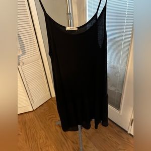 Easel tank with chiffon